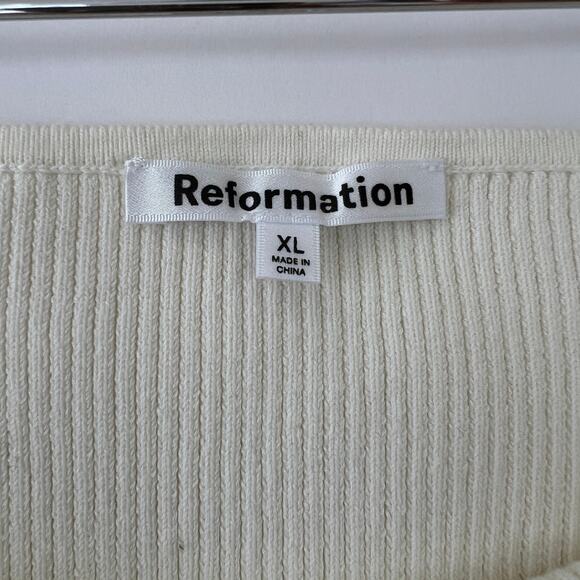 Reformation Womens Jenni Strapless Sweater Size XL NEW - Picture 8 of 9